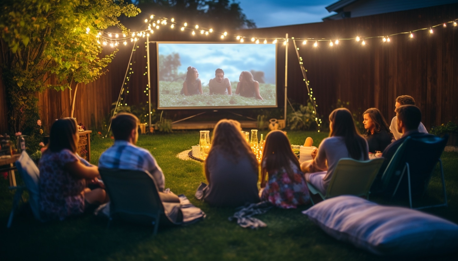backyard birthday movie activity