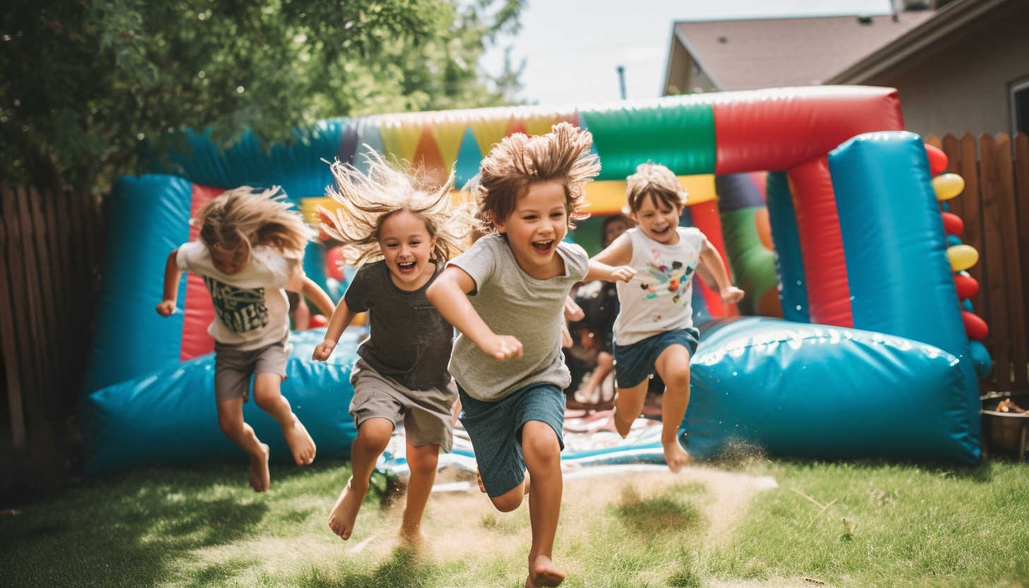 kids birthday obstacle course activity