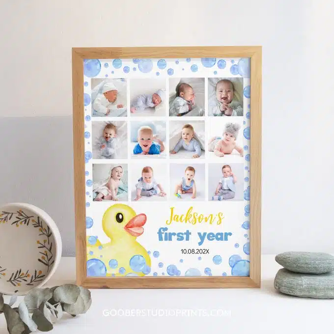 Rubber Duck Birthday Photo Collage - Image 2