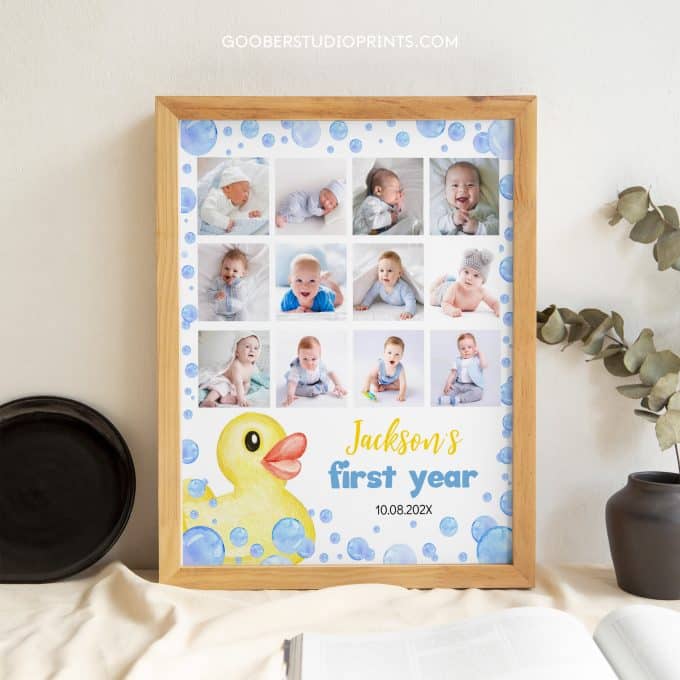 Rubber Duck Birthday Photo Collage - Image 3