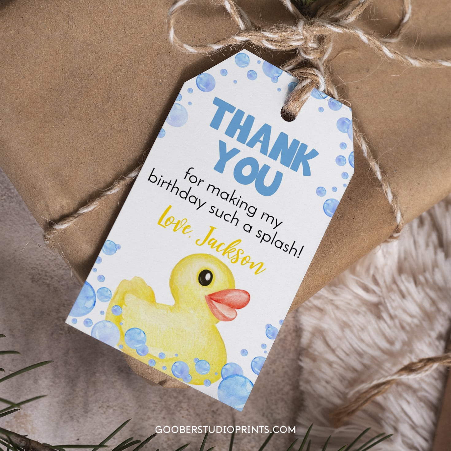 20 Custom Rubber Duckie Baby Shower Favors – Water Bottle Labels, Personalized, 2x4 Inches