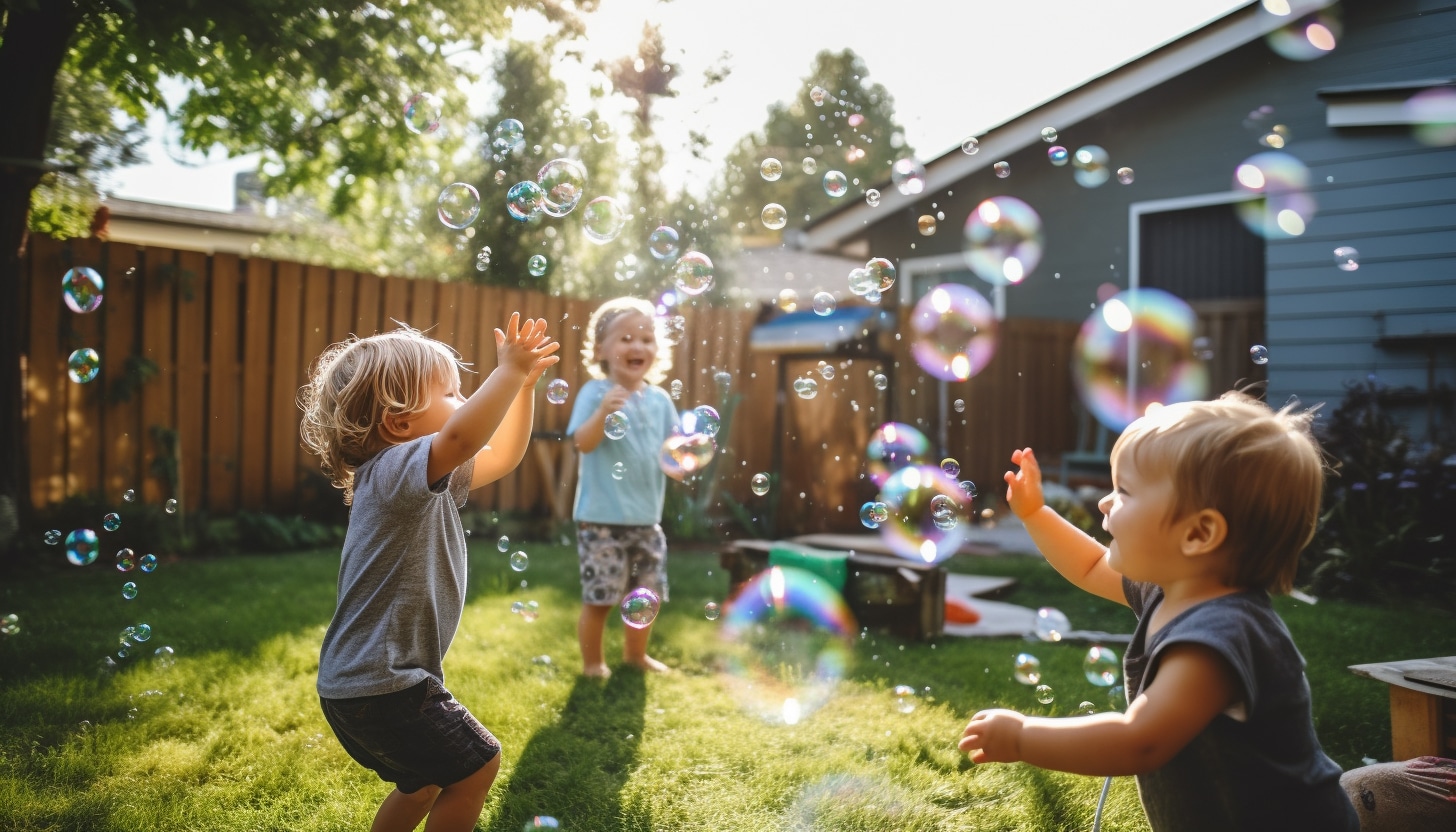toddler birthday bubble activity