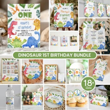 Dinosaur Birthday Party Bundle