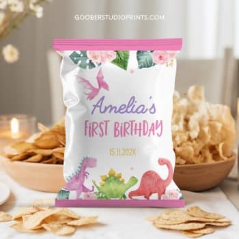 Dinosaur Birthday Chip Bags