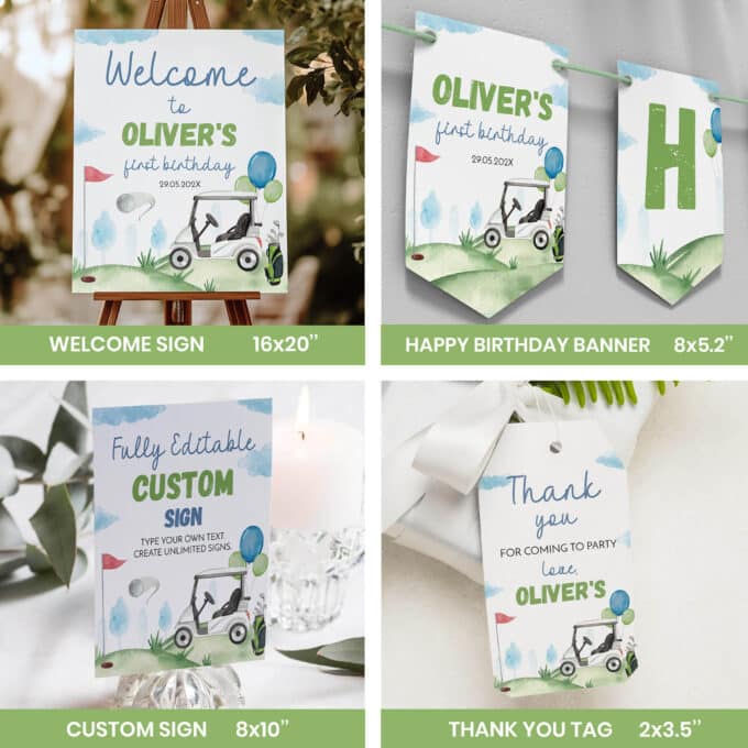 Golf Birthday Party Bundle - Image 3