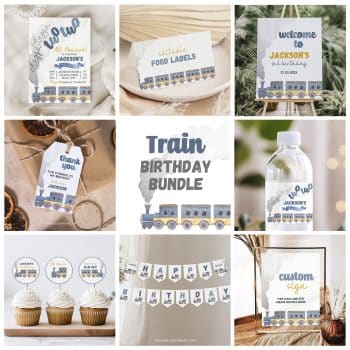 Train Birthday Set Bundle