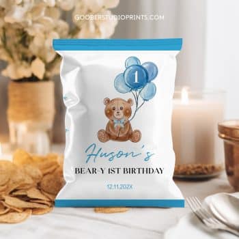 Teddy Bear Birthday Chip Bags