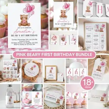Teddy Bear Birthday Party Bundle