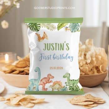 Dinosaur Birthday Chip Bags