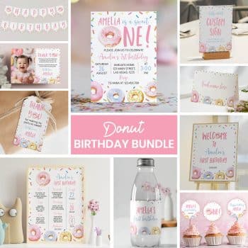 Donut Birthday Set Bundle