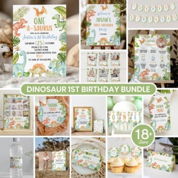 Dinosaur Birthday Party Bundle