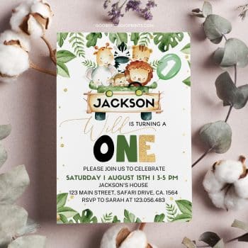 Free Wild One First Birthday Invitation