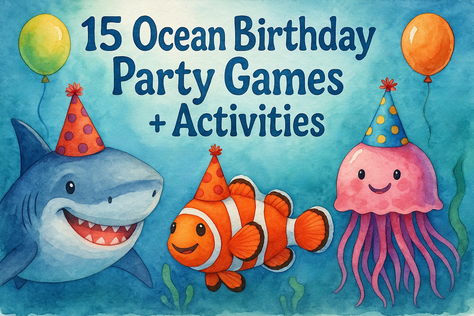 ocean birthday party games and activity ideas for kids