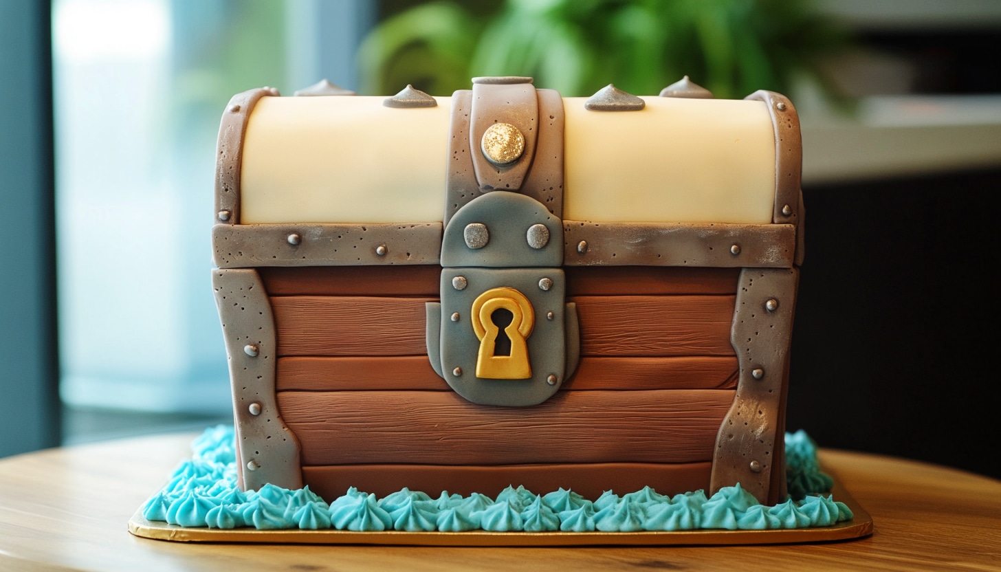 treasure chest birthday cake idea