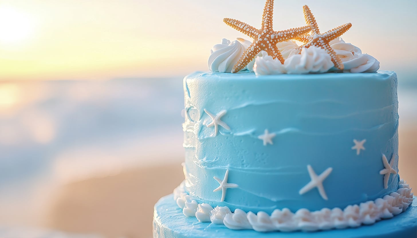 under the sea birthday cake idea simple starfish