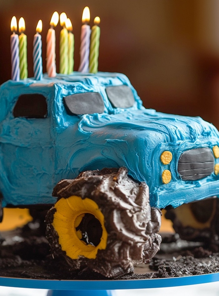 monster truck birthday party ideas cake 1