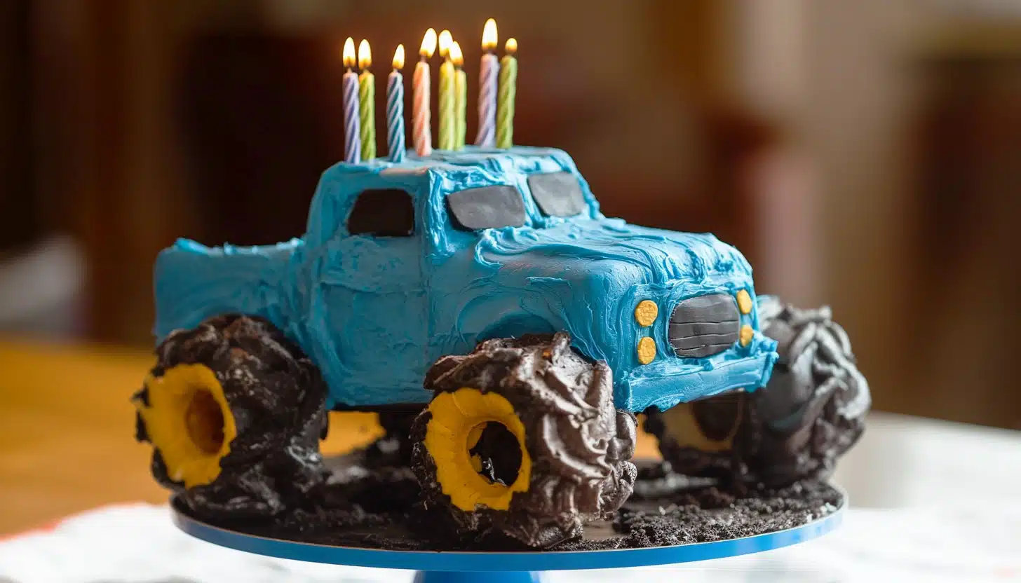 monster truck birthday party ideas cake