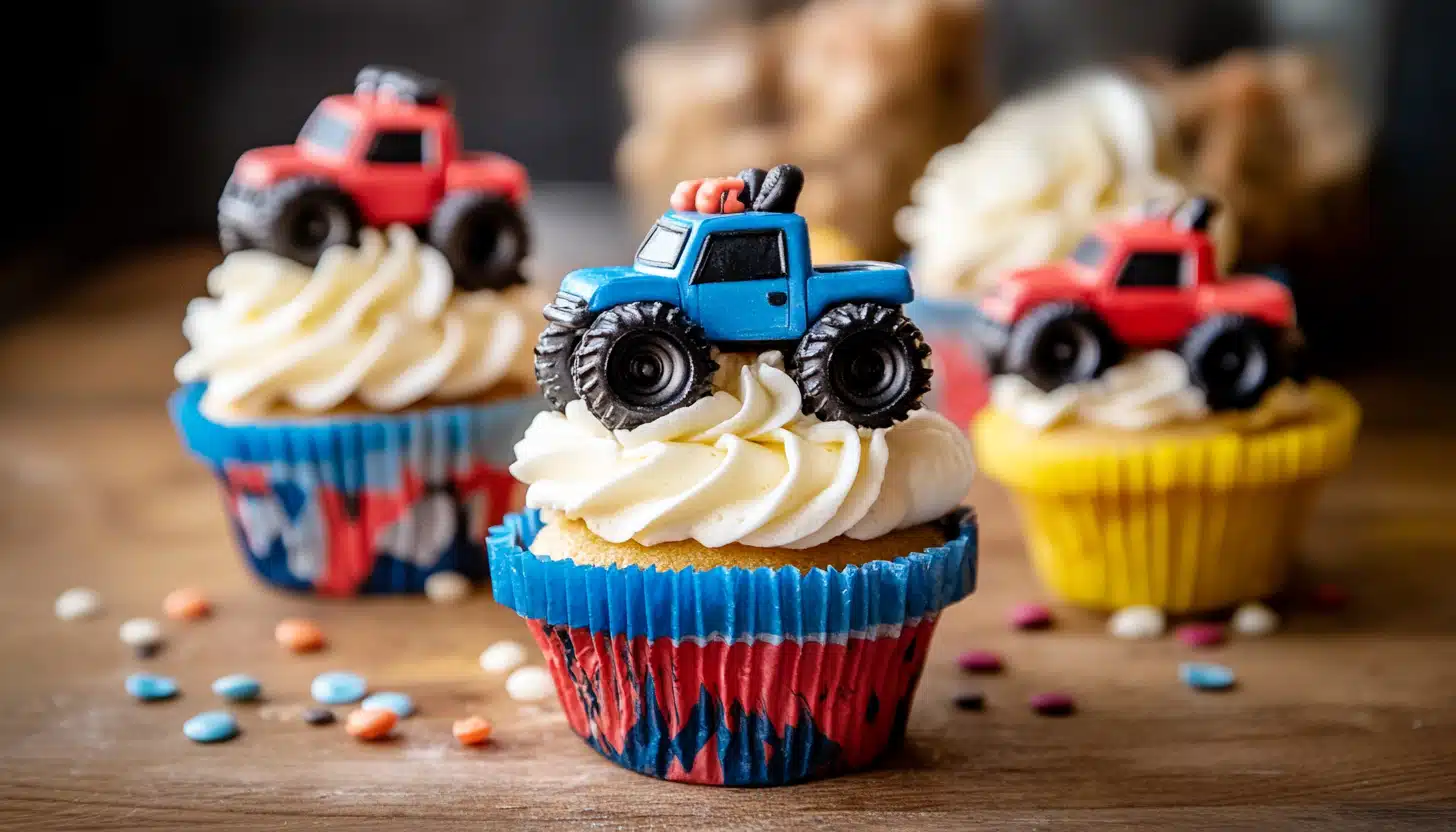 monster truck birthday party ideas cupcakes