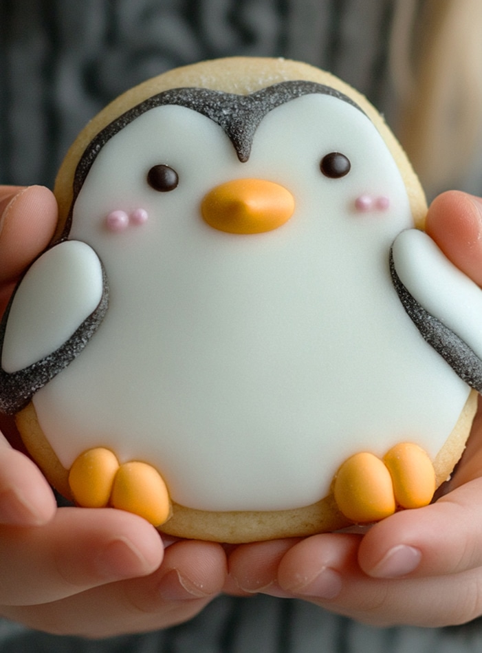 winter birthday party ideas for kids penguin cookie