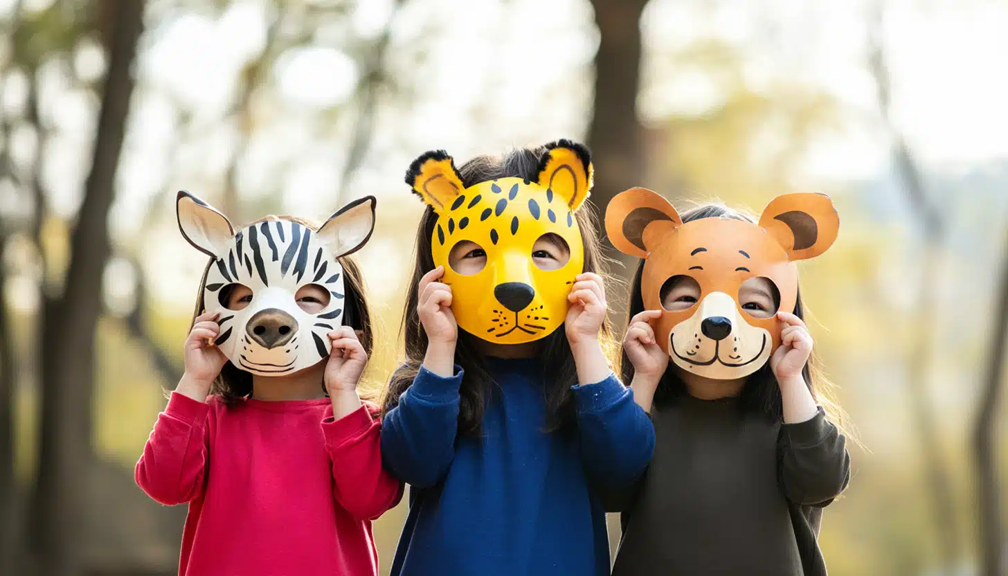 wild one birthday theme idea masks