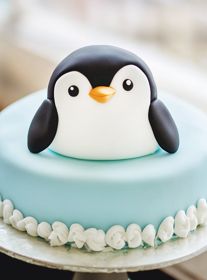 winter onederland birthday cake