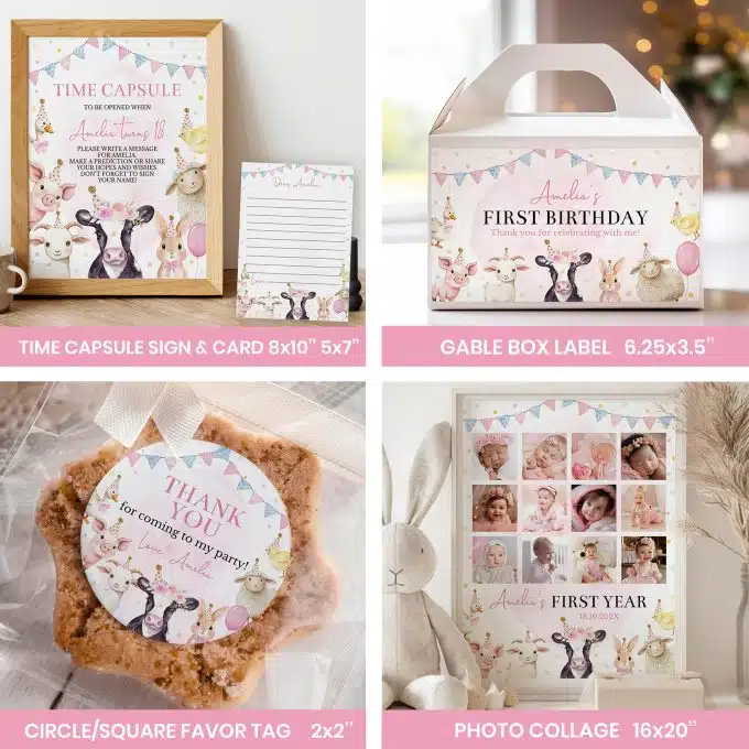 Farm Animals Birthday Party Bundle - Image 8