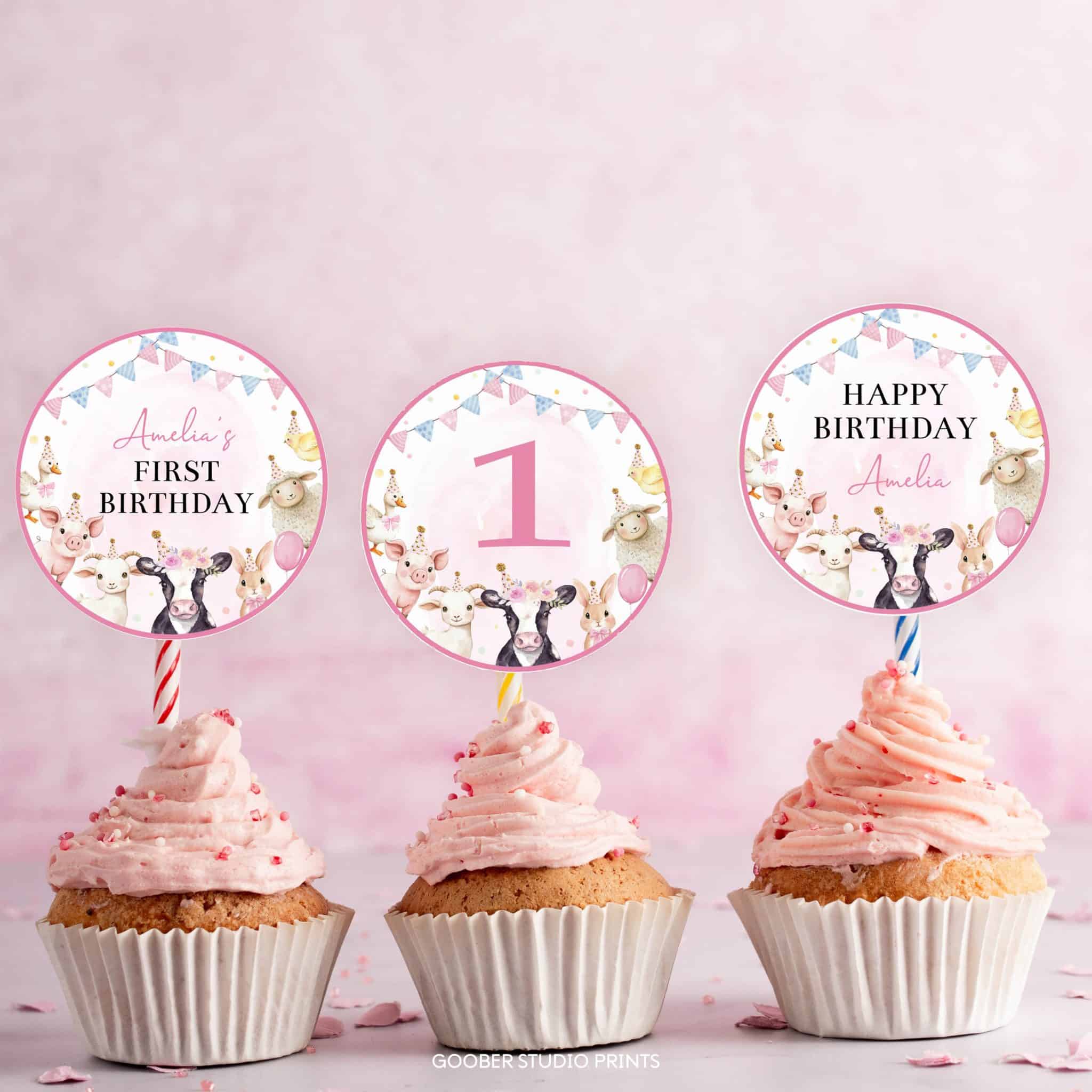 26th Birthday Cake Topper Cupcake Toppers Premium