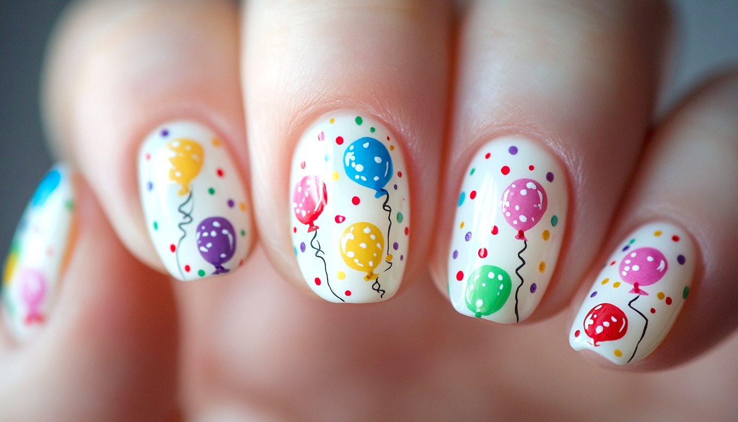 spa birthday party nails