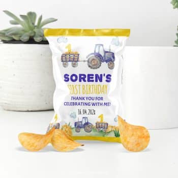 Tractor Birthday Party Chip Bags