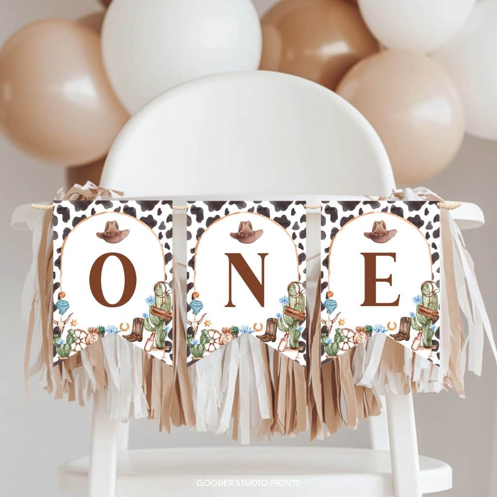 Birthday High Chair Banner Dinosaur 1st - Wooden Beads & Tassel Decor For Boy's First Birthday Wooden Beads High Chair Banner