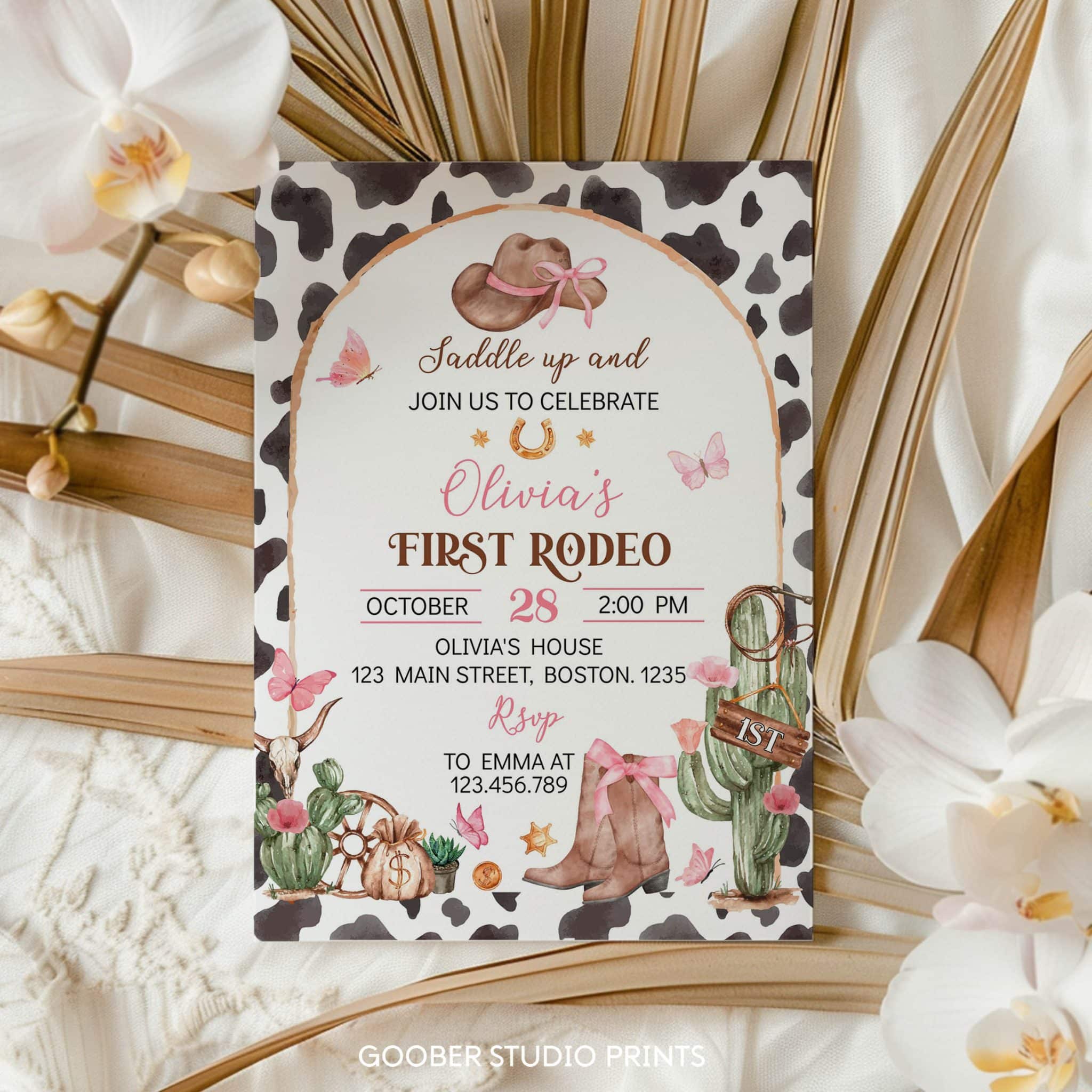 First Rodeo Birthday Invitation - Image 3