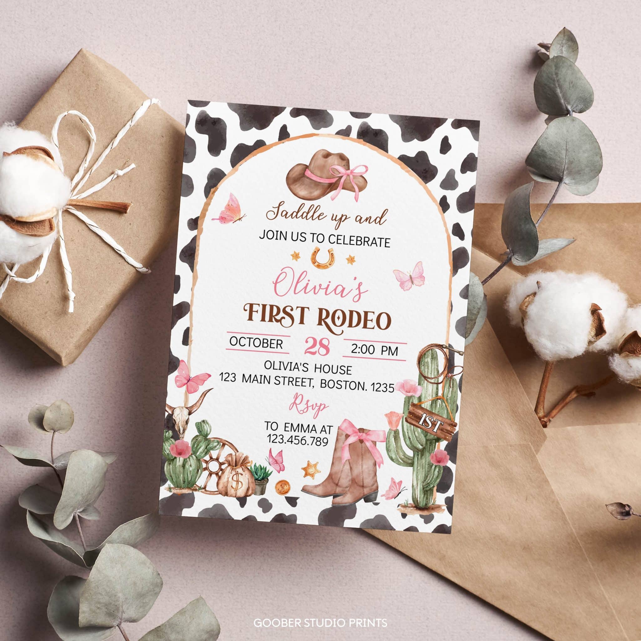 First Rodeo Birthday Invitation - Image 4