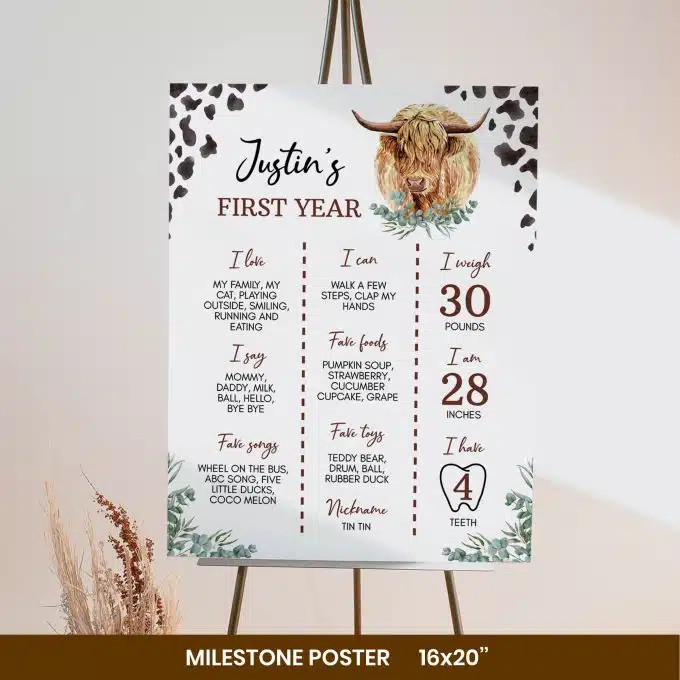 Highland Cow Birthday Invitation Bundle - Image 7