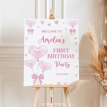 Sweetheart Birthday Welcome Sign