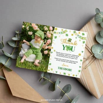 Lucky One Birthday Thank You Card