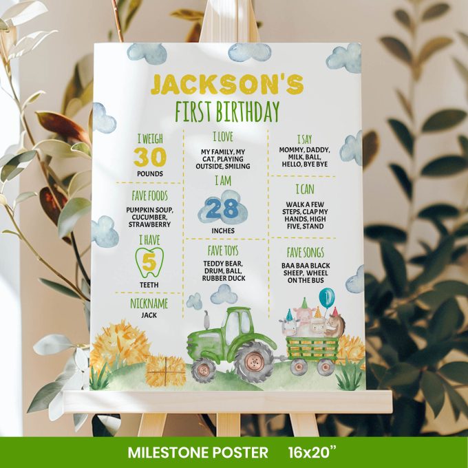 Tractor Birthday Party Invitation Bundle - Image 7