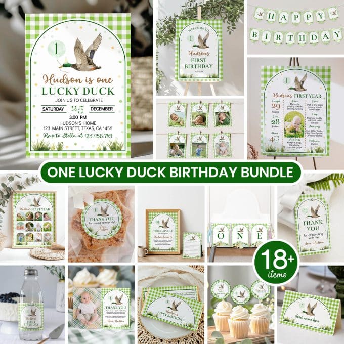 One Lucky Duck Birthday Party Bundle