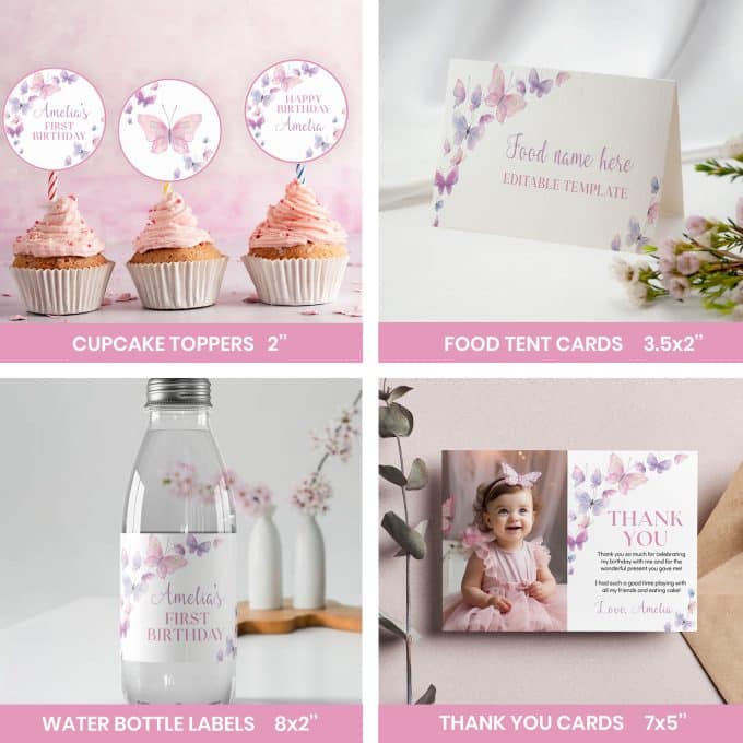 Butterfly Birthday Party Bundle - Image 4