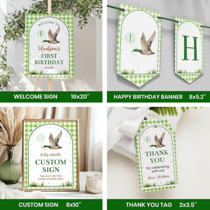 One Lucky Duck Birthday Party Bundle - Image 3