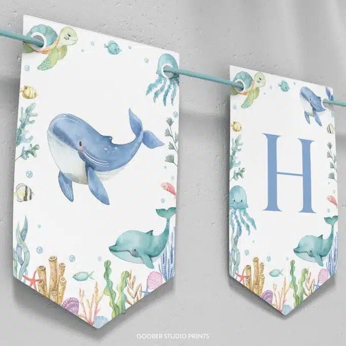 Under The Sea Birthday Banner - Image 4