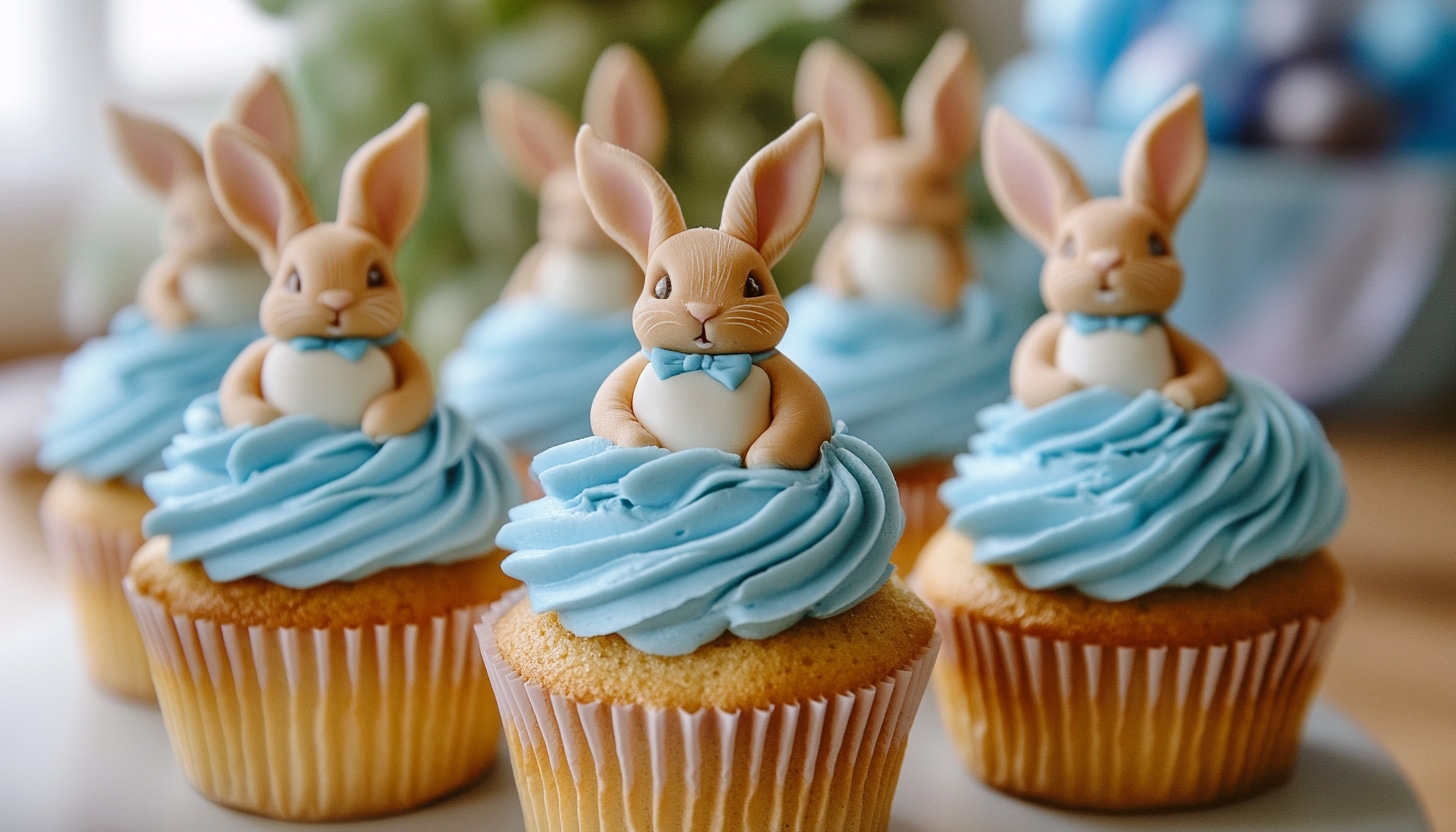 peter rabbit birthday cupcakes