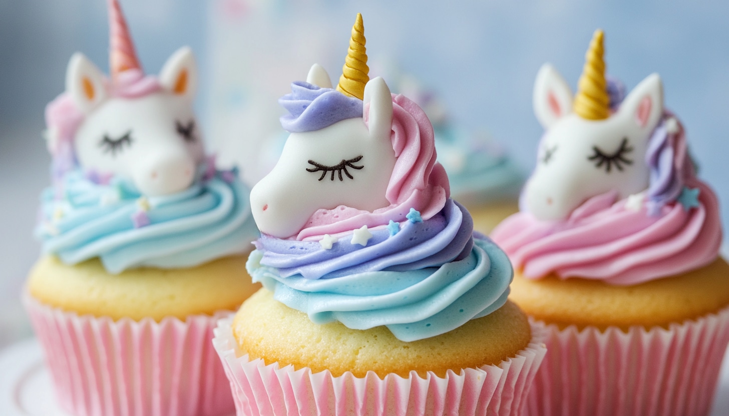 unicorn birthday cupcake ideas