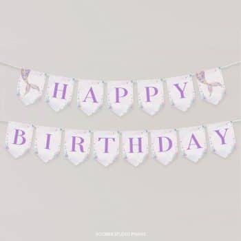 Mermaid Birthday Party Banner