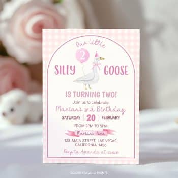 Silly Goose Birthday Invitation