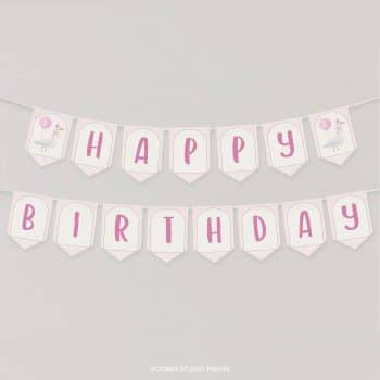 Silly Goose Birthday Banner