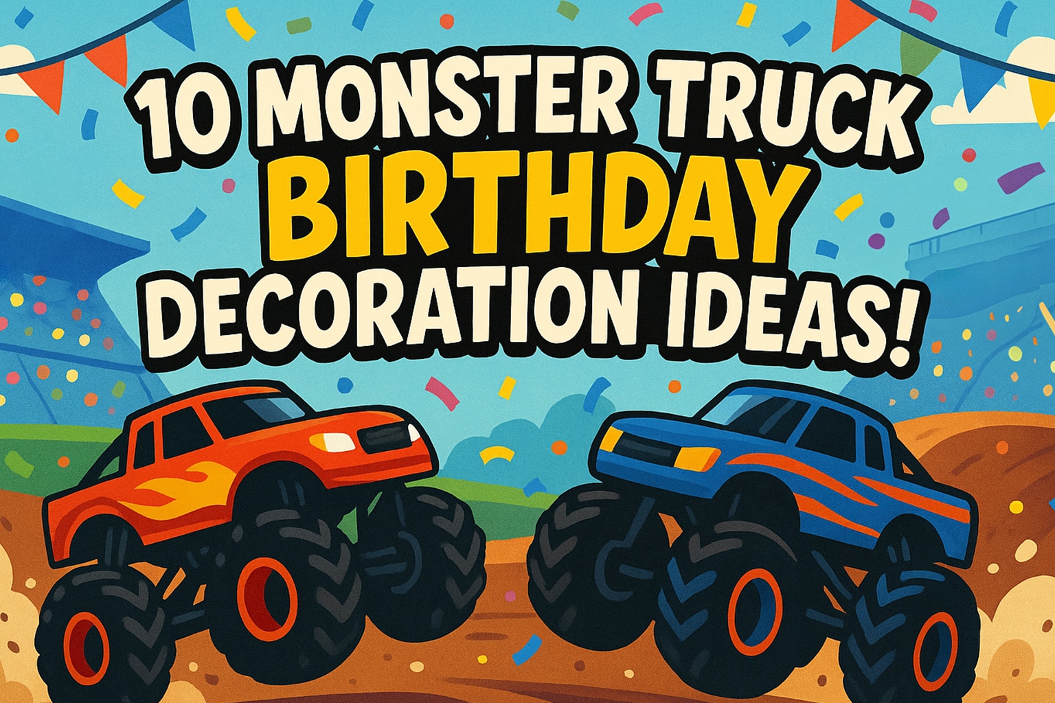 10 monster truck birthday decorations ideas