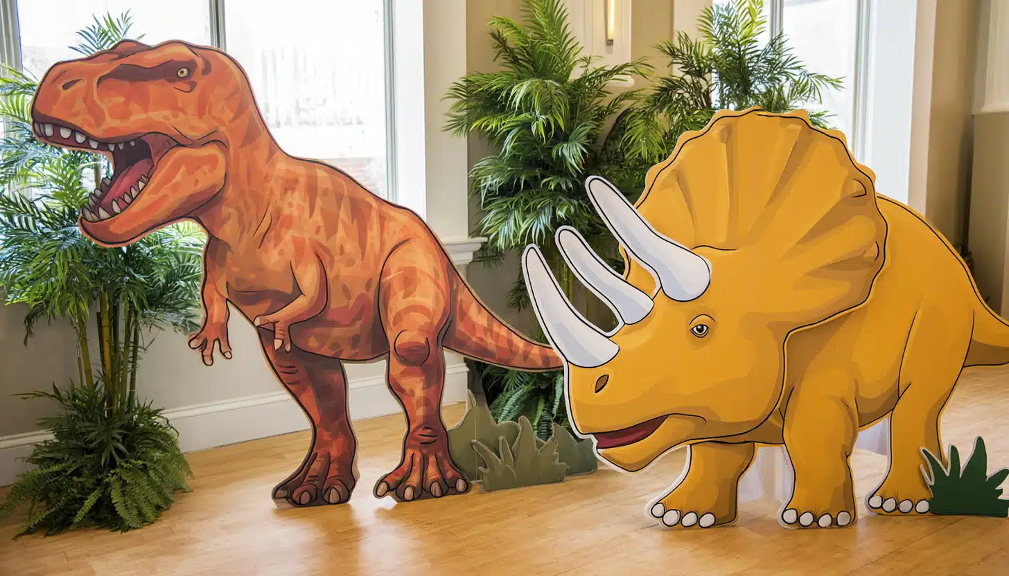 dinosaur birthday cutout decorations