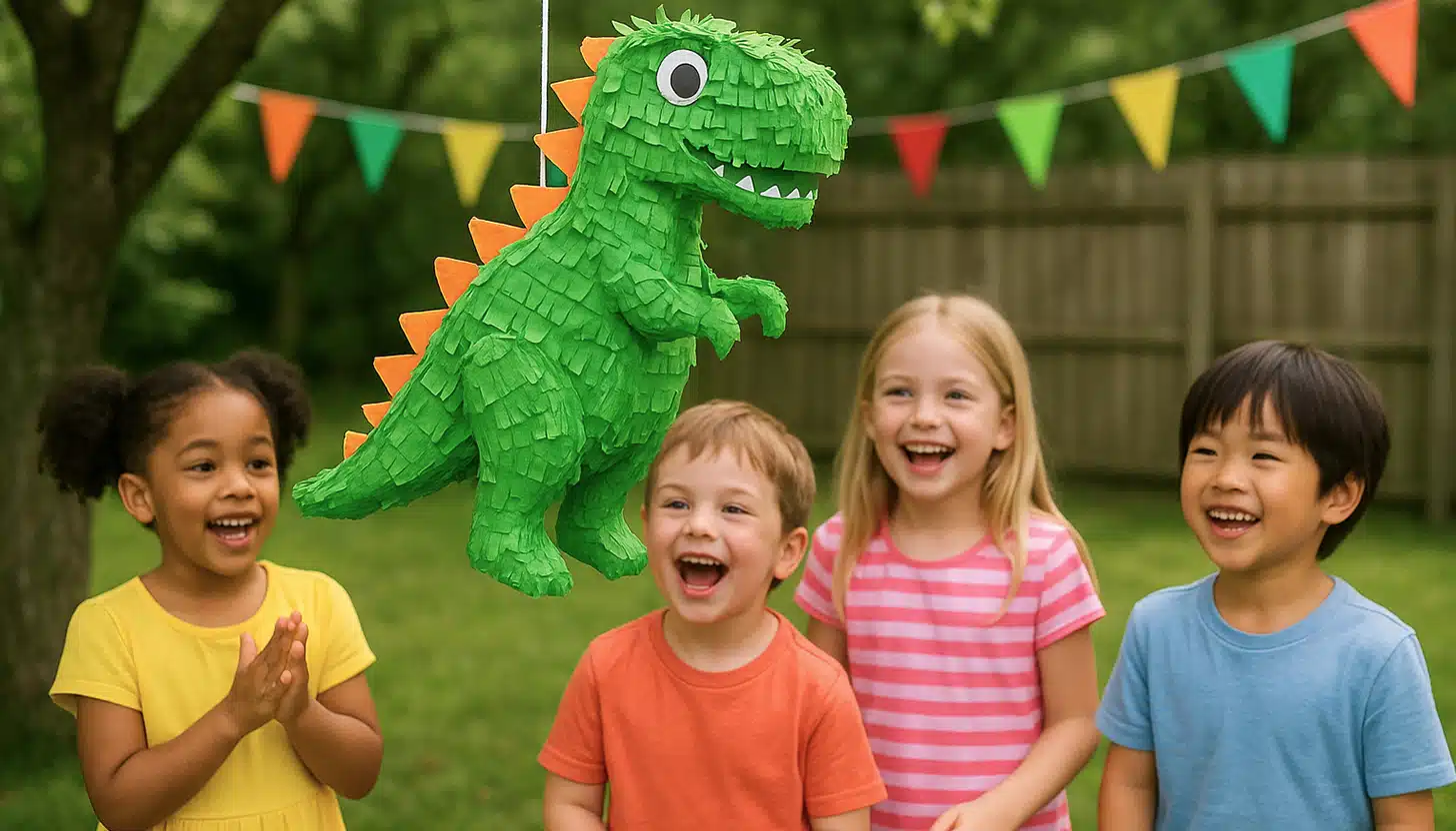 dinosaur birthday pinata