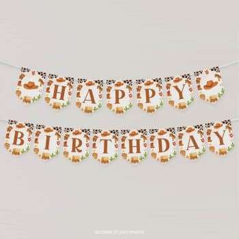 First Rodeo Birthday Banner