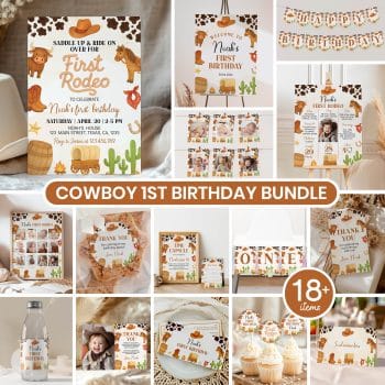 First Rodeo Birthday Party Bundle